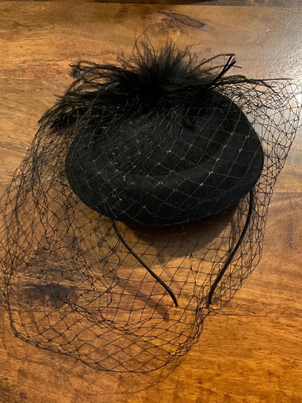 Black Veiled Fascinator